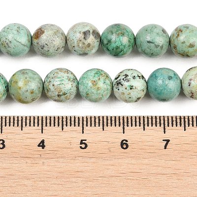 Natural Peruvian Turquoise(Jasper) Beads Strands G-F836-A02-8mm-1