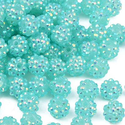 AB-Color Resin Rhinestone Beads RESI-S315-10x12-14-1