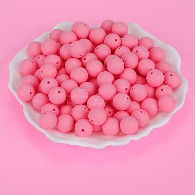 Round Silicone Focal Beads SI-JX0046A-118-1