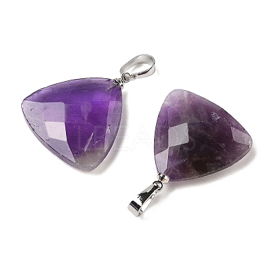 Natural Amethyst Pendants G-L614-D04-P01-1