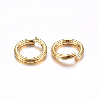 304 Stainless Steel Open Jump Rings STAS-O098-02G-05-1