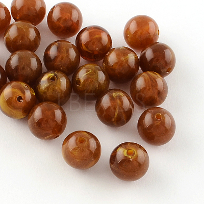 Acrylic Imitation Gemstone Beads OACR-R029-10mm-19-1