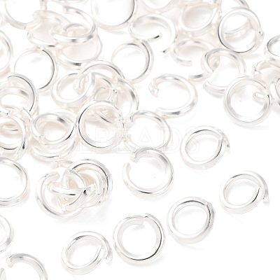 Brass Open Jump Rings KK-G604-08S-22-1