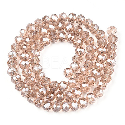 Electroplate Glass Beads Strands EGLA-A034-T4mm-A29-1