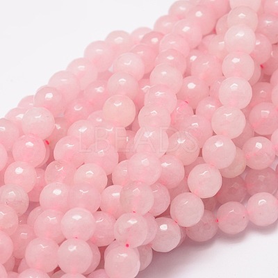 Dyed Natural White Jade Beads Strands G-E313-8mm-02-1