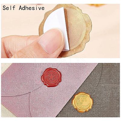 Adhesive Wax Seal Stickers DIY-CP0010-69F-1