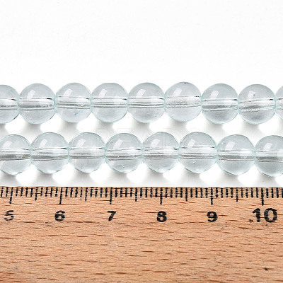 Baking Paint Transparent Glass Beads X1-DGLA-N006-8mm-07-1