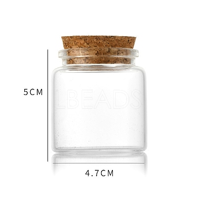 Glass Bottle CON-WH0085-73A-1