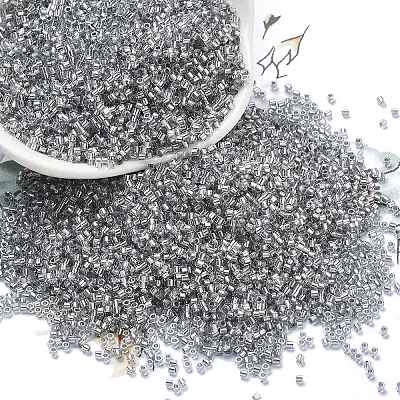 Transparent Inside Colours Glass Seed Beads SEED-H003-04D-1
