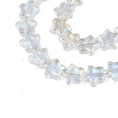 Electroplate Glass Beads Strand EGLA-S188-17-B04-1