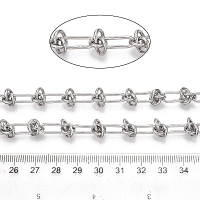 Iron Oval with knot Link Chains CH-N004-14P-1