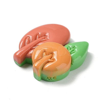 Autumn Theme Opaque Resin Cabochons CRES-A055-01G-1