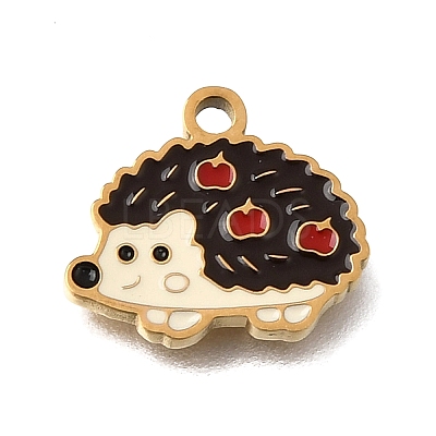 304 Stainless Steel Enamel Pendants SA-CBAA2E4-10B-G-1