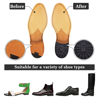 Anti Skid Rubber Shoes Bottom Heel Sole DIY-WH0304-241B-1