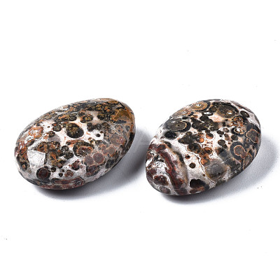 Natural Leopard Skin Jasper Pendants G-N0326-74C-1