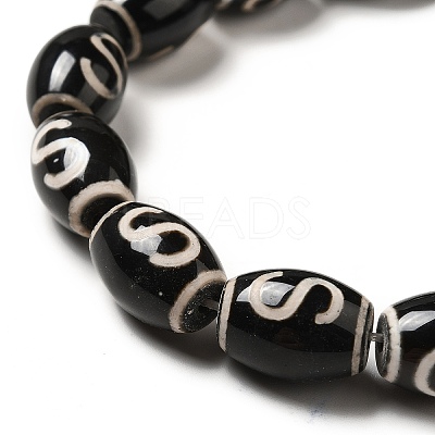 Tibetan Style dZi Beads Strands G-F726-A08-1