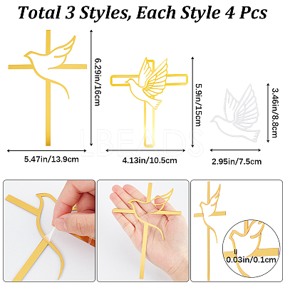 Acrylic Mirror Cake Toppers FIND-CN0001-45-1