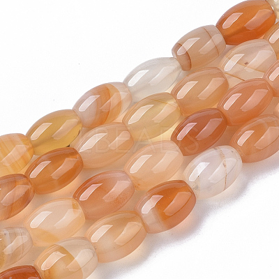 Natural Red Agate Beads Strands G-S364-052-1
