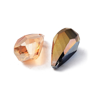 Electroplate Teardrop Glass Beads EGLA-A036-02-1