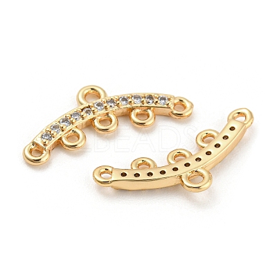 Brass Micro Cubic Zirconia Chandelier Components Links LS-KK-Q789-46G-1