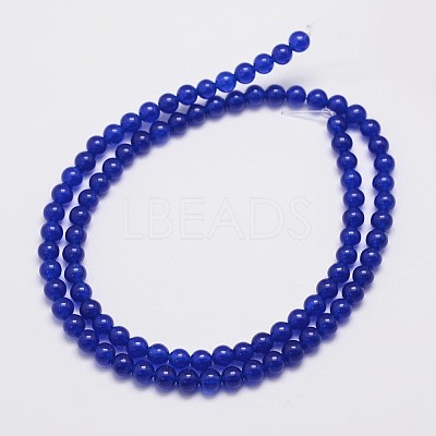 Natural & Dyed Malaysia Jade Bead Strands X-G-A146-4mm-A22-1