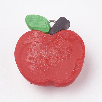 Handmade Polymer Clay Pendants CLAY-T012-05-1