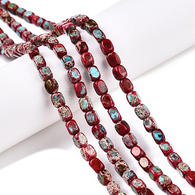 Natural Imperial Jasper Beads Strands G-N342-62F-1