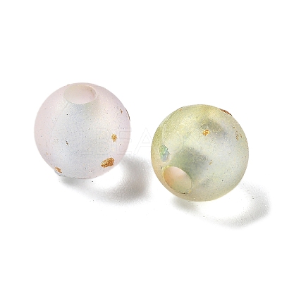 Frosted Transparent Acrylic Beads X1-OACR-F013-13A-1