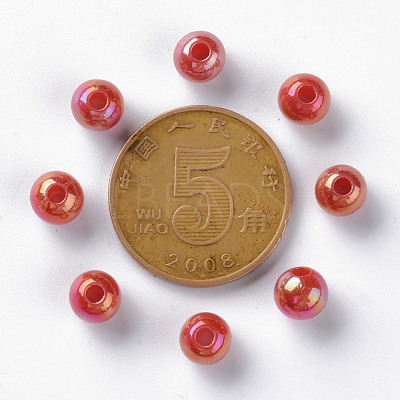 Opaque Acrylic Beads MACR-S370-D6mm-A14-1