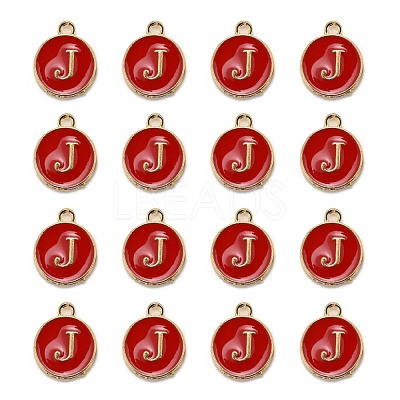 Golden Plated Alloy Enamel Charms ENAM-S118-03J-1