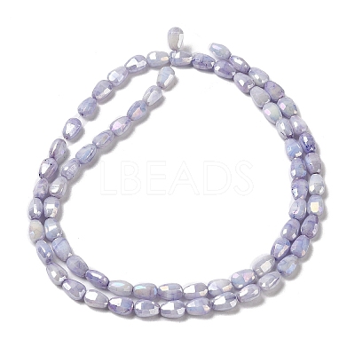 Electroplate Glass Beads Strands GLAA-D013-05E-1