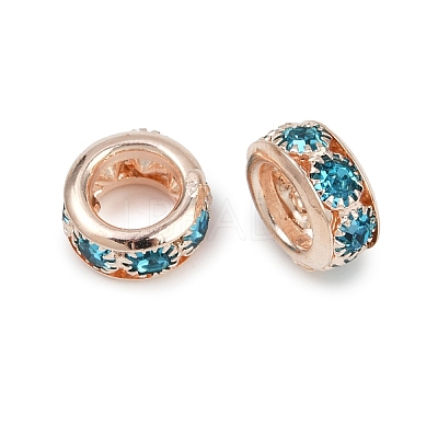 Brass Rhinestone Beads KK-U071-02C-03LG-1