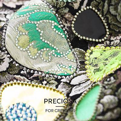 Preciosa&reg Crystal Hotfix Flatback Stones Y-PRC-HSS6-50230-200-1