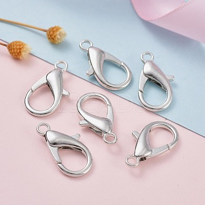 Zinc Alloy Lobster Claw Clasps E107-P-NF-1