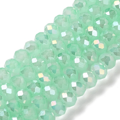 Baking Electroplate Glass Beads Strands LS-DGLA-A039-J6MM-B07-1