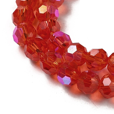 Electroplate Transparent Glass Beads Strands LS-EGLA-A035-T4mm-L01-1
