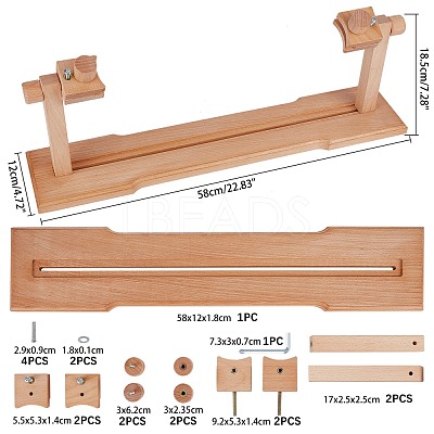 Adjustable Embroidery Frame Hoop Stand Holder TOOL-WH0021-54-1