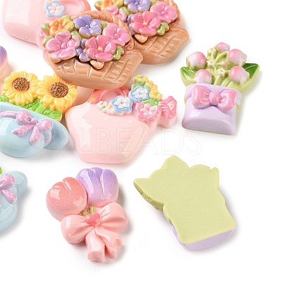 Opaque Resin Cabochons RE-CBAC151-03-1