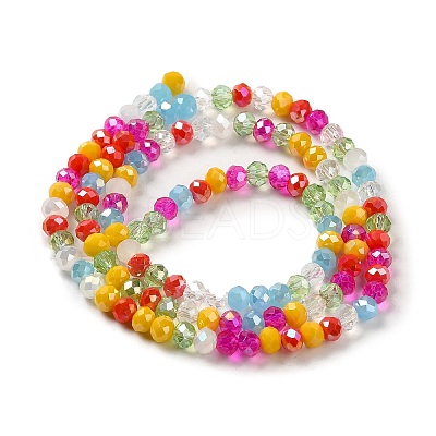 Glass Beads Strands EGLA-A034-M4mm-29-1