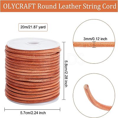 Cowhide Leather Cord WL-WH0010-01A-1