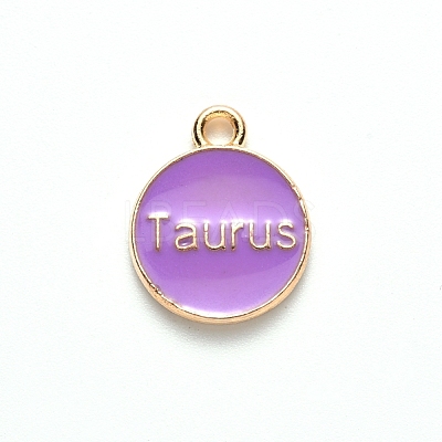 Alloy Enamel Pendants X-ENAM-S124-01B-01C-1