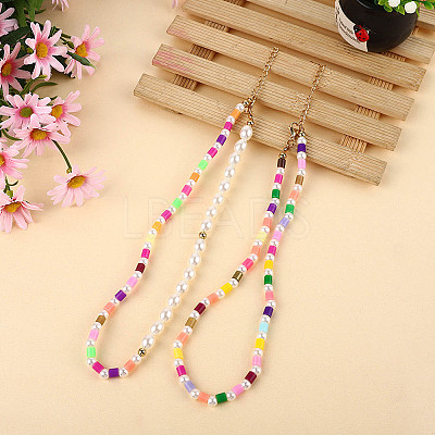 610Pcs 10 Colors Handmade Polymer Clay Bead Strands CLAY-SC0001-38C-1