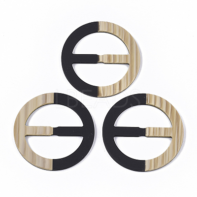 Rubberized Style Acrylic Slide Buckles OACR-T020-030A-1