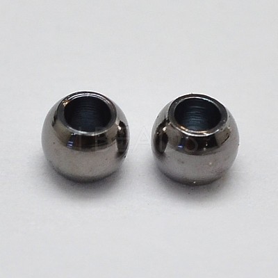 Brass Beads KK-F0317-4mm-01B-NR-1