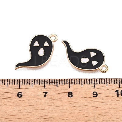 Halloween Theme Alloy Enamel Pendants PALLOY-N176-40B-RS-1