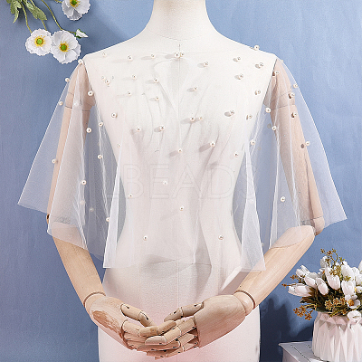 Polyester Gauze Bridal Shawl AJEW-ME0002-74A-1