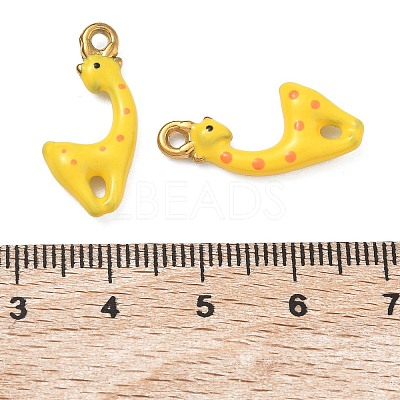 304 Stainless Steel Enamel Pendants STAS-A139-02D-G-1