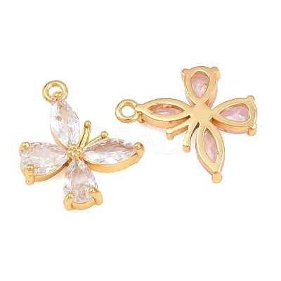 Brass Pave Cubic Zirconia Pendants CU-CBA7392-11G-1