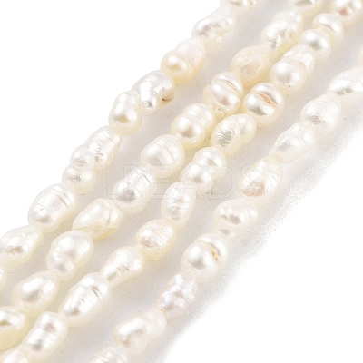 Natural Keshi Pearl Cultured Freshwater Pearl Beads Strands PEAR-P062-21-1