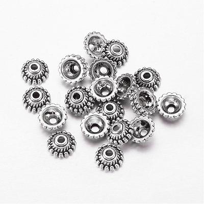 Tibetan Style Alloy Bead Caps X-LF1235Y-1